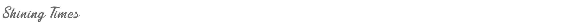 Shining Times Shining Times.ttf font preview